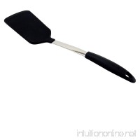 Bizanzzio Stainless Steel & Silicone Extra Large Turner in Black  Heat Resistant 440 Degrees. - B010OBLU12